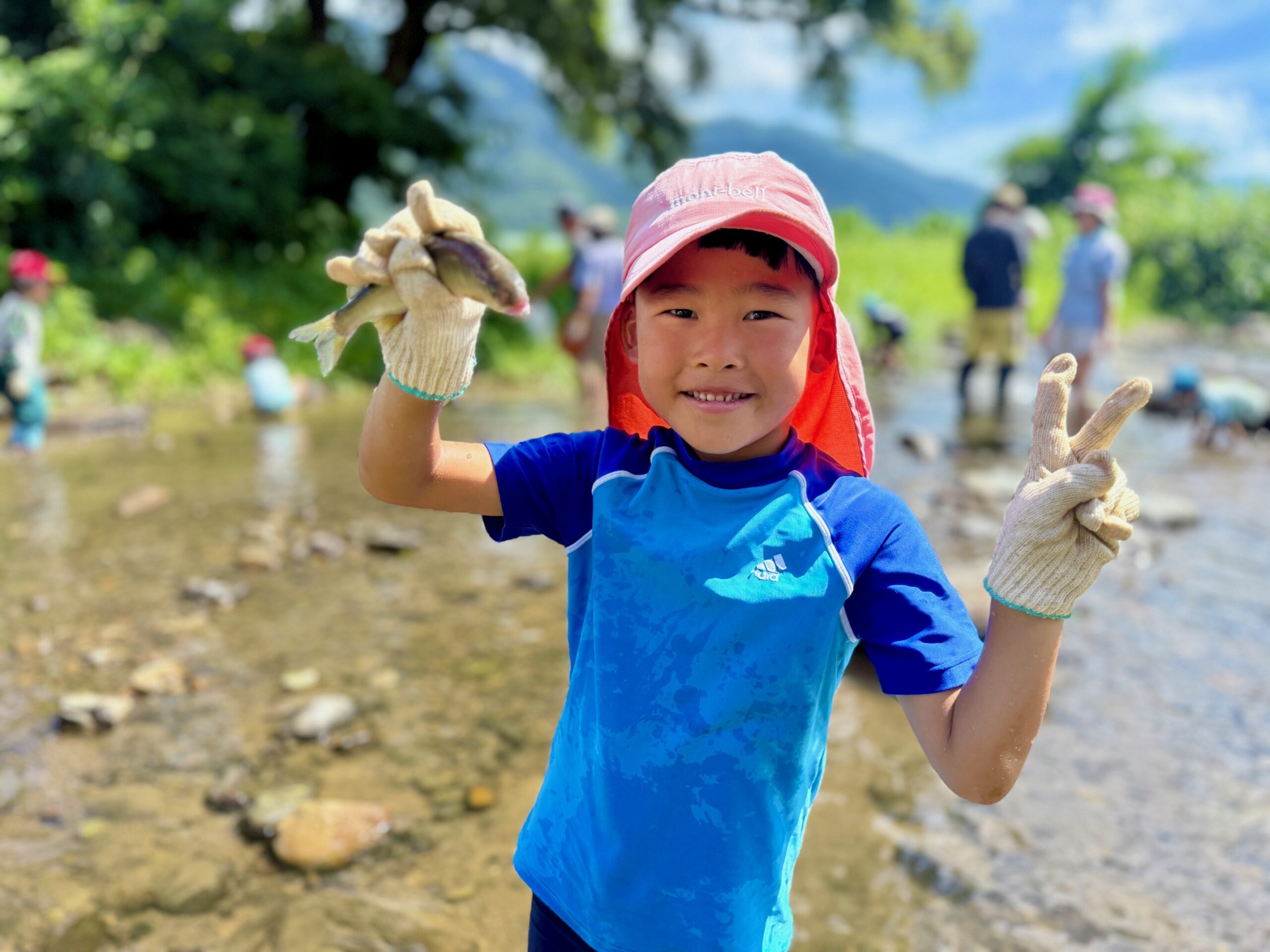 鮎のつかみ取り2025