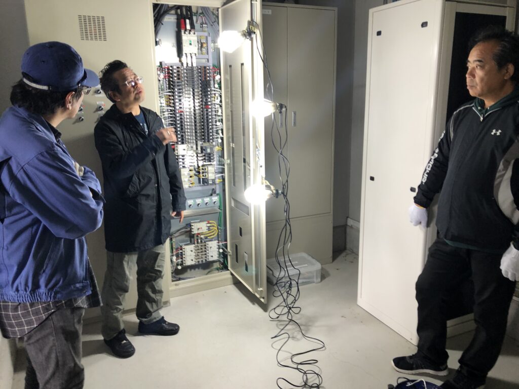 2019年台風災害_国交省発電機立ち会い