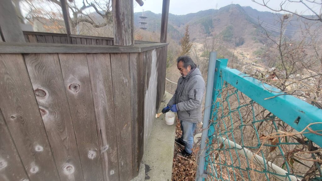 千曲公園景観整備作業