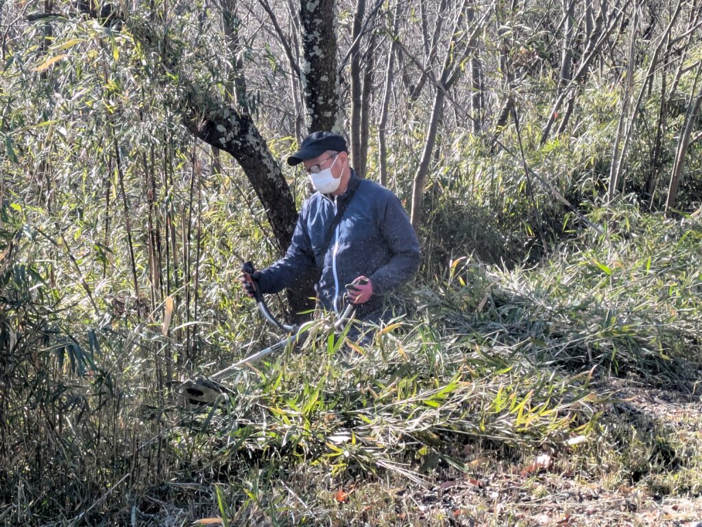 千曲公園景観整備作業