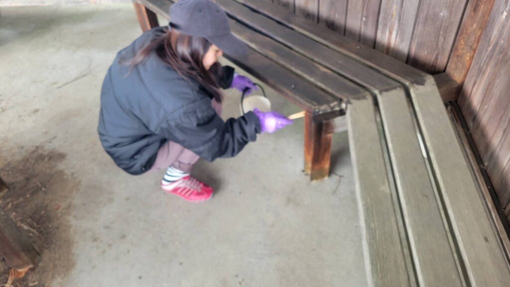 千曲公園景観整備作業