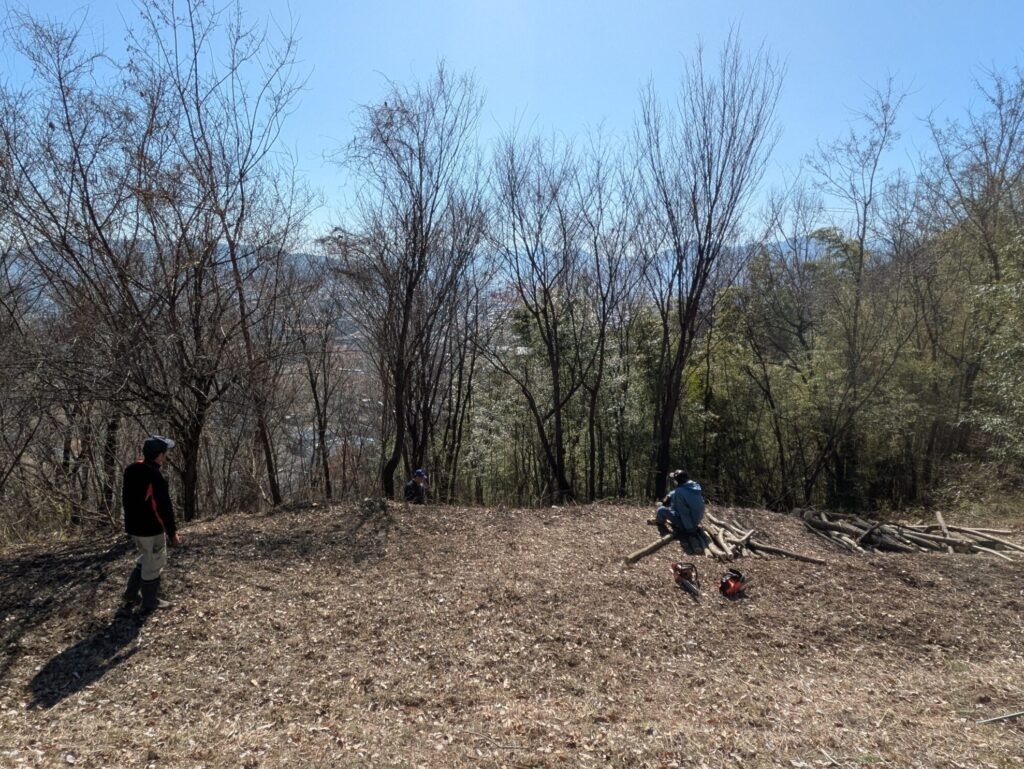 千曲公園景観整備作業
